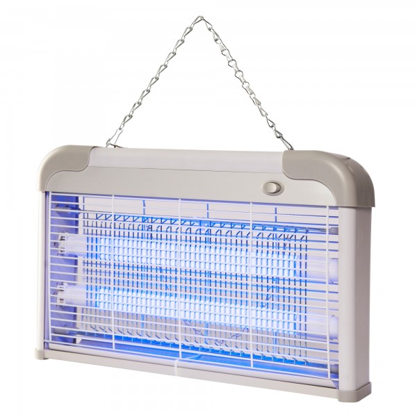 Exterminador insectos 2x10w. 80m2